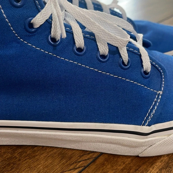 RARE Vans classic blue hi high top sz mens 9 womens 10.5 (RARE DEADSTOCK) unisex - Picture 4 of 16